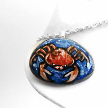 Load image into Gallery viewer, Cancer Crab - Rock Art, Magnet, or Necklace
