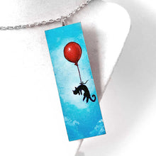 Load image into Gallery viewer, Balloon Black Cat - Wood Art, Magnet, or Necklace
