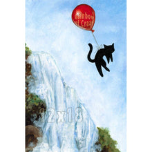 Load image into Gallery viewer, Black Cat Balloon Waterfall - Art Print
