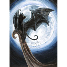 Load image into Gallery viewer, Bat Black Cat - Art Print
