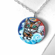 Load image into Gallery viewer, Bengal Cat Angel - Wood Art, Magnet, or Necklace

