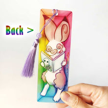 Load image into Gallery viewer, The back of the bookmark, the image mirrored from the front side.
