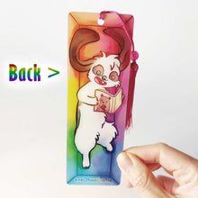 Load image into Gallery viewer, The back of the bookmark, the image mirrored from the front side.
