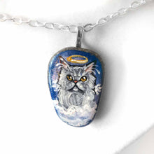 Load image into Gallery viewer, Persian Cat Angel - Rock Art, Magnet, or Necklace
