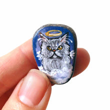 Load image into Gallery viewer, Persian Cat Angel - Rock Art, Magnet, or Necklace
