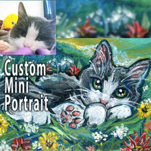 Load image into Gallery viewer, Custom Pet Portrait - Mini ACEO
