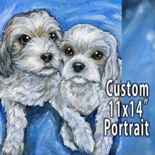 Load image into Gallery viewer, Custom Pet Portrait - 11x14 Canvas
