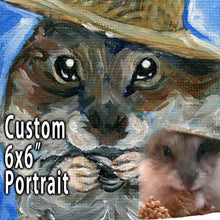 Load image into Gallery viewer, Custom Pet Portrait - 6x6 Canvas Board
