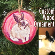 Load image into Gallery viewer, Custom Pet Portrait - Wood Ornament
