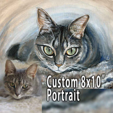 Load image into Gallery viewer, Custom Pet Portrait - 8x10 Canvas
