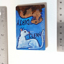 Load image into Gallery viewer, Clean &amp; Dirty Dishwasher Magnet - Cat &amp; Dog
