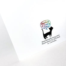 Load image into Gallery viewer, Hungry White Rabbit Greeting Card - Funny Torn Paper Card
