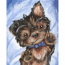 Load image into Gallery viewer, Nerdy Yorkshire Terrier - Art Print
