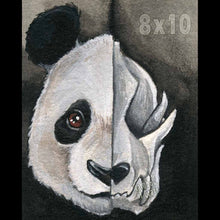 Load image into Gallery viewer, Panda Bear Skull - Art Print
