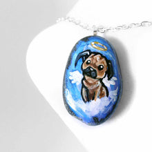 Load image into Gallery viewer, Pug Angel - Rock Art, Magnet, or Necklace
