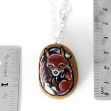 Load image into Gallery viewer, Red Fox Sleeping - Rock Art, Magnet, or Necklace
