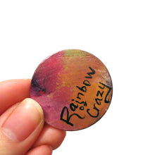 Load image into Gallery viewer, the back of the boston terrier painting, signed with, Rainbow of Crazy
