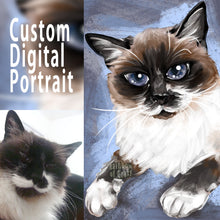 Load image into Gallery viewer, Custom Pet Portrait - Digital File

