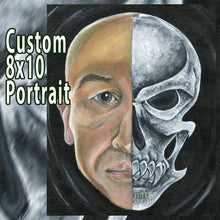 Load image into Gallery viewer, Custom Skull Portrait - 8x10 Canvas
