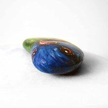 Load image into Gallery viewer, small rock art, hand painted with a rainbow lorikeet bird with red eyes
