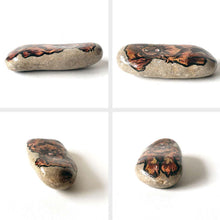 Load image into Gallery viewer, a beach stone painted with a brown Newfoundland dog
