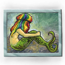 Load image into Gallery viewer, Mermaid, Rainbow Chroma Hair - Art Print
