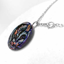 Load image into Gallery viewer, A painting of a sleeping sugar glider, hand painted on a small, smooth, wood circle. Available as a keepsake art or pendant necklace
