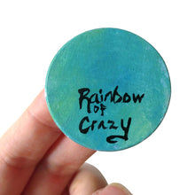 Load image into Gallery viewer, art of a yellow cockatiel as an angel in the clouds, painted on a small wood disc, available as a keepsake or necklace
